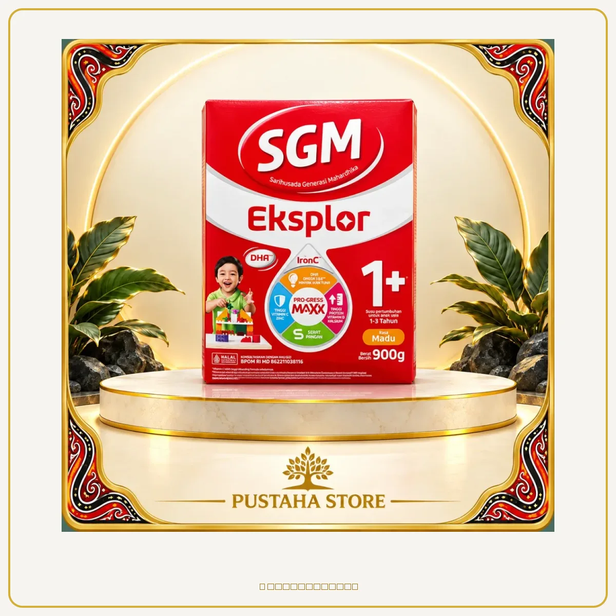 SGM 1+ rasa madu 900 gr