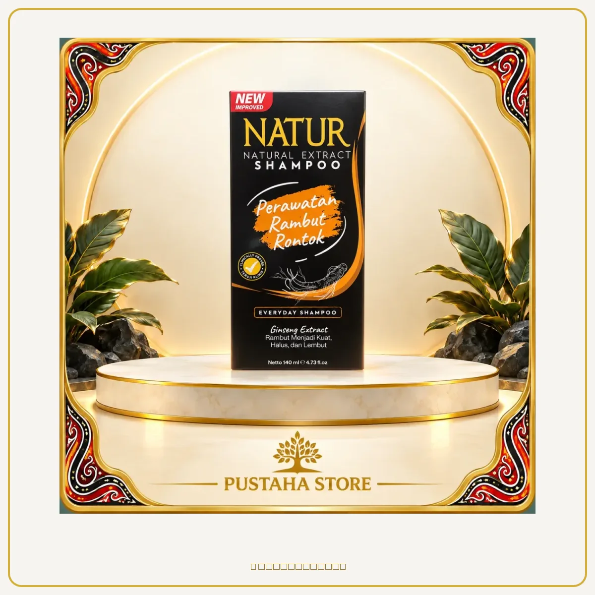 Shampo Natur perawatan rambut rontok 140 ml