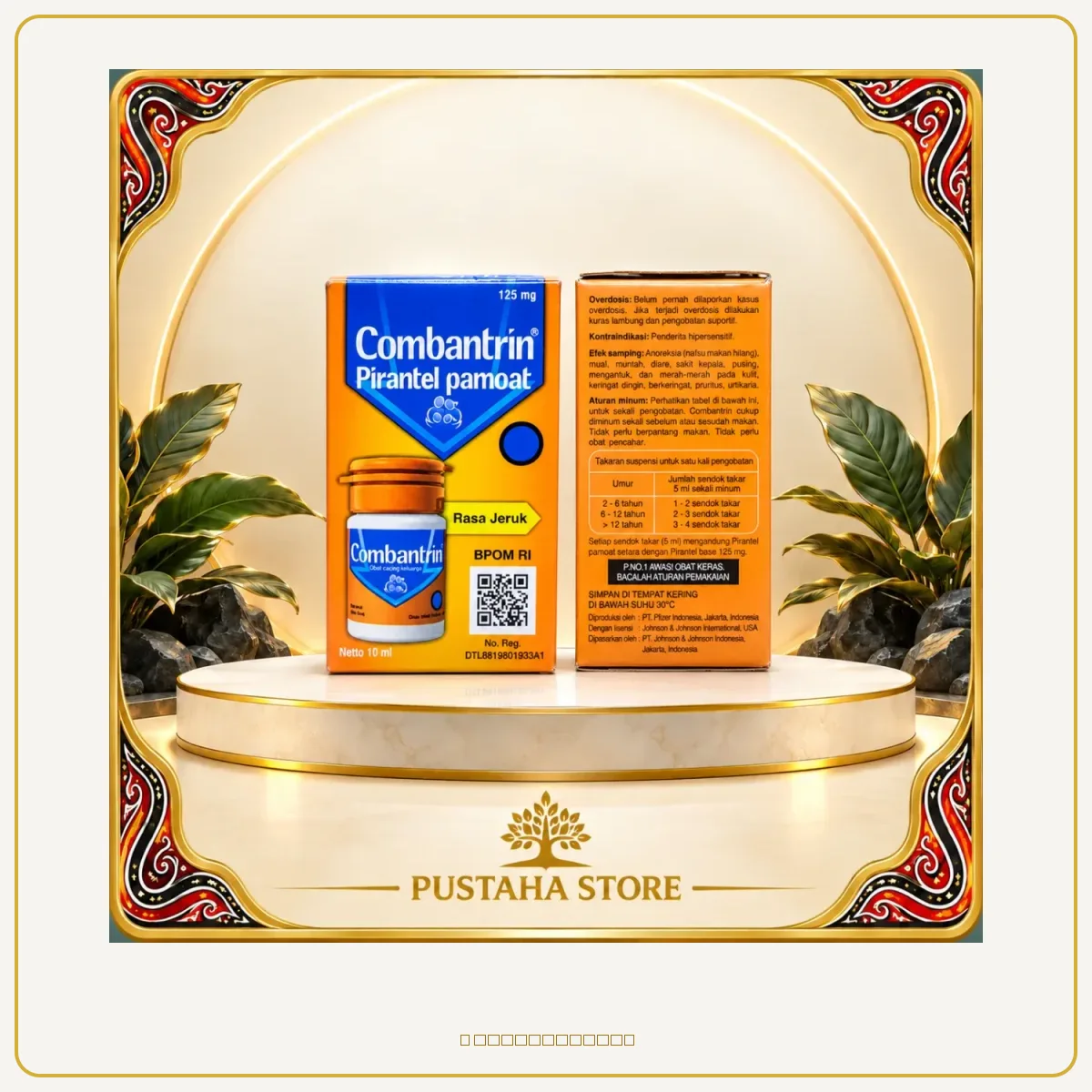 Combantrin sirup rasa jeruk 10 ml